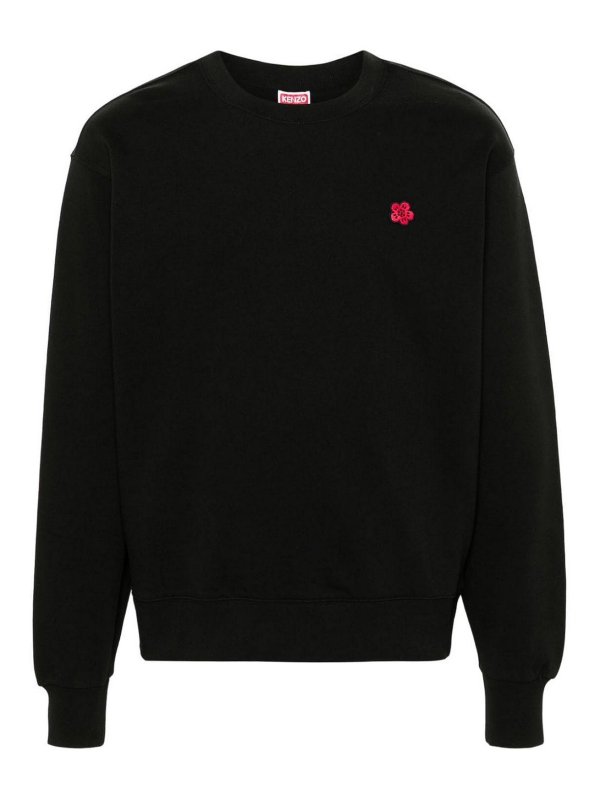 KENZO: Sweatshirts & Sweaters - Patch Cotton Sweatshirt