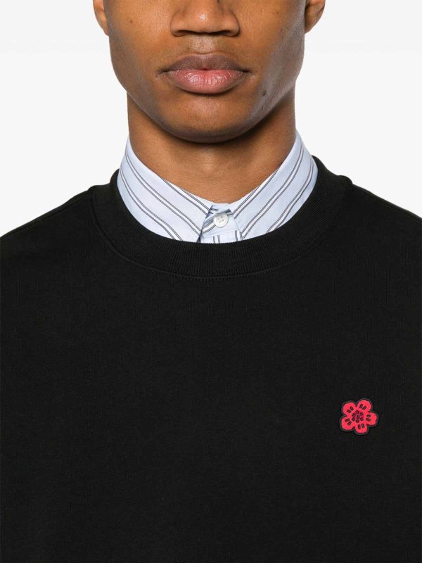 KENZO: Sweatshirts & Sweaters online - Patch Cotton Sweatshirt