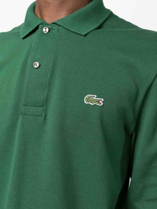 The Best Shops LACOSTE: polo shirts - Patch Cotton Polo Shirt
