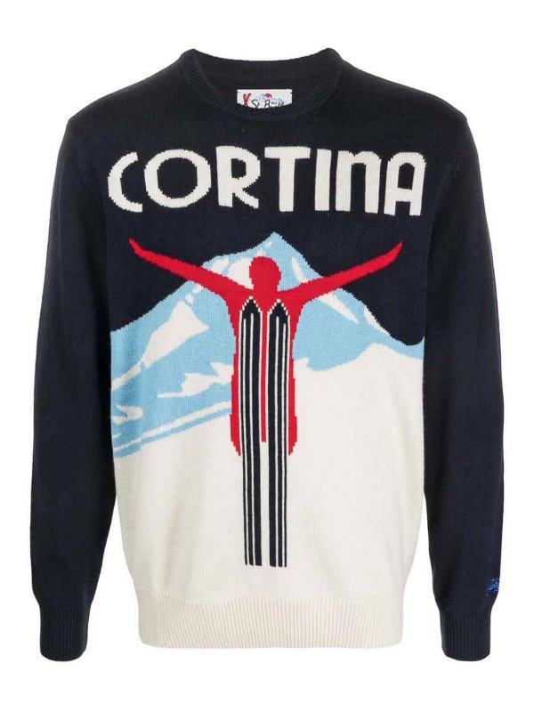 MC2 SAINT BARTH: Suéteres con cuello pico - Suéter Cuello Redondo - Negro