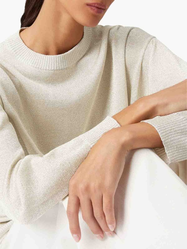 MISSONI: crew necks online - Metallic Knitted Jumper