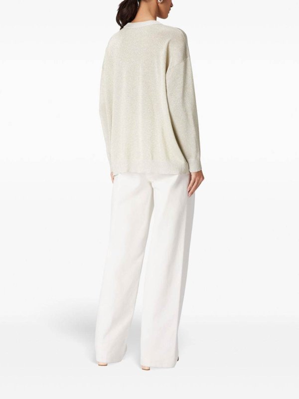 The Best Shops MISSONI: crew necks - Metallic Knitted Jumper