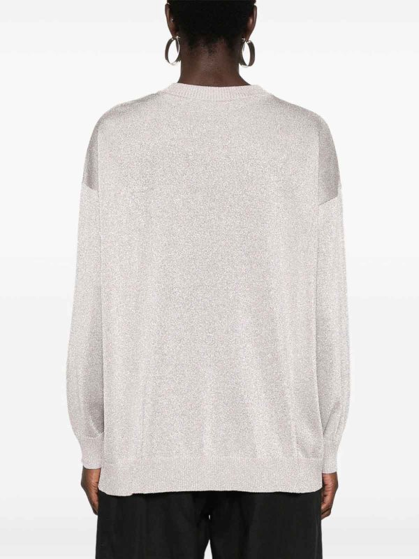 The Best Shops MISSONI: crew necks - Metallic Knit Jumper