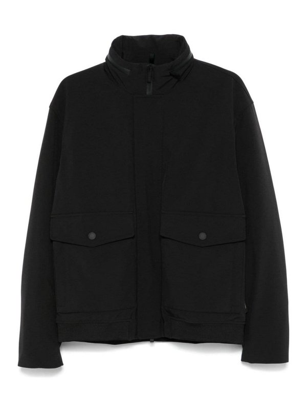 WOOLRICH: blazers - Soft Shell Bomber Jacket