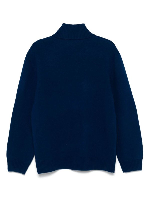 A.P.C.: Strickpullover mit Rundhalsausschnitt online - Rundhalspullover - Blau