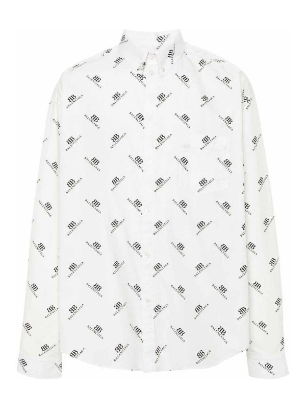 BALENCIAGA: Camisas - Camisa - Blanco