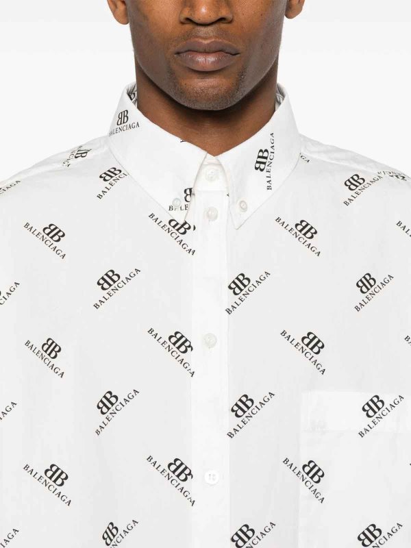BALENCIAGA: Camisas online - Camisa - Blanco