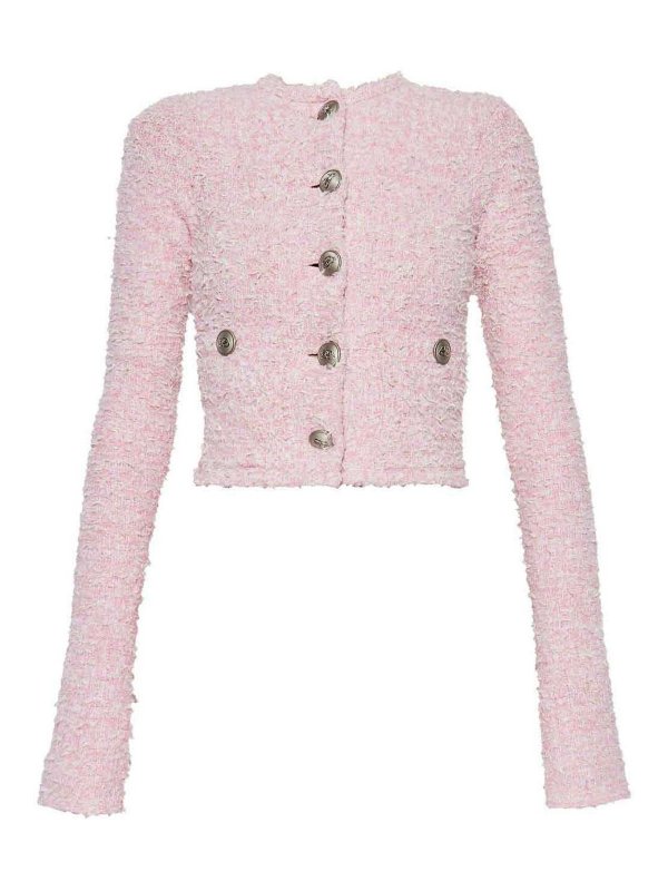 BALENCIAGA: カーディガン - カーディガン - ヌードカラー