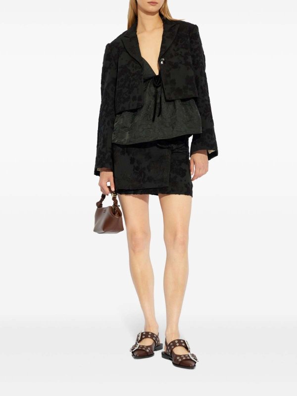 The Best Shops GANNI: Blazer - Blazer - Negro