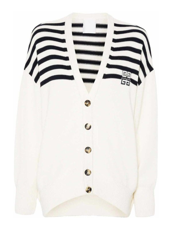 GIVENCHY: Cardigans - Cardigan - Weiß