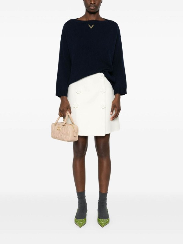 Rundhalspullover - Blau shop online: VALENTINO GARAVANI