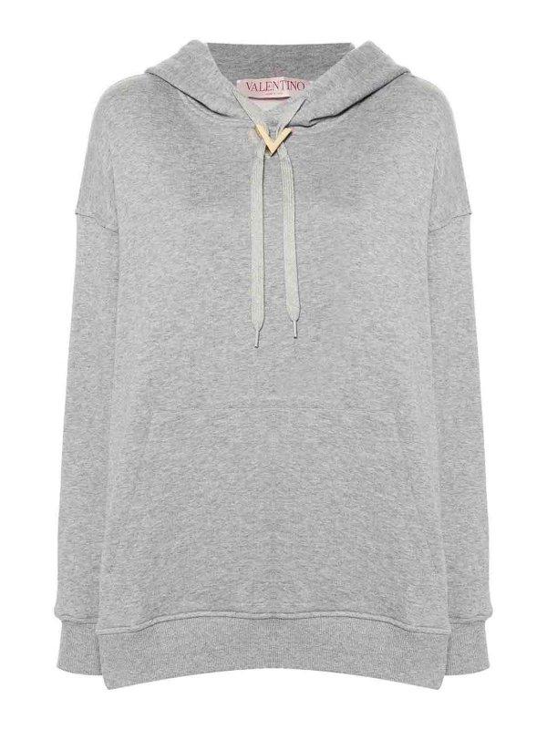 VALENTINO GARAVANI: Felpe e maglie - Felpa con cappuccio con dettagli Vgold