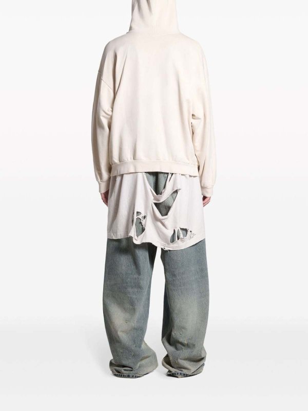 BALENCIAGA buy online Political Stencil Cotton Hoodie