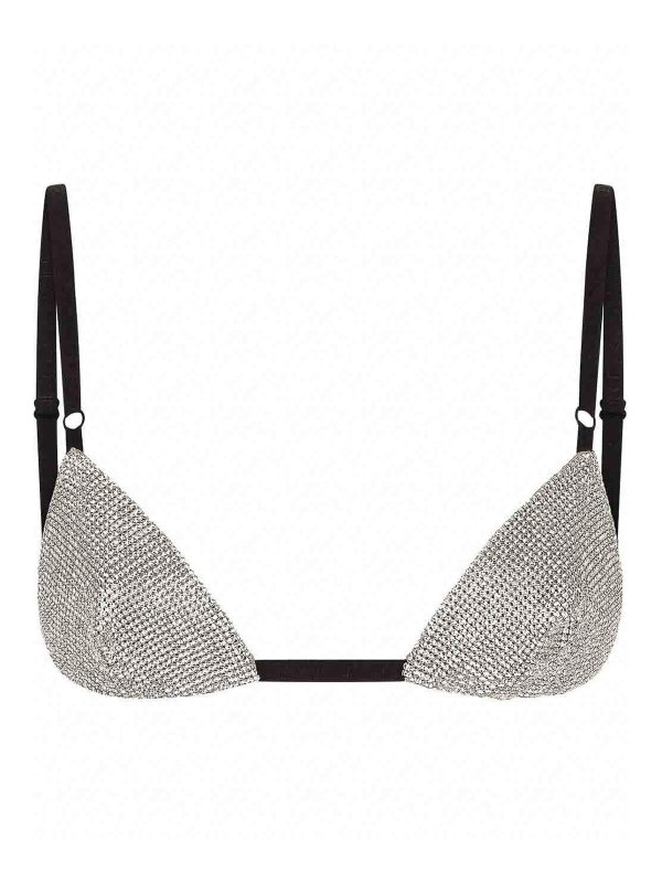 DOLCE & GABBANA: Tops & Tank tops - Embellished Triangle Bra