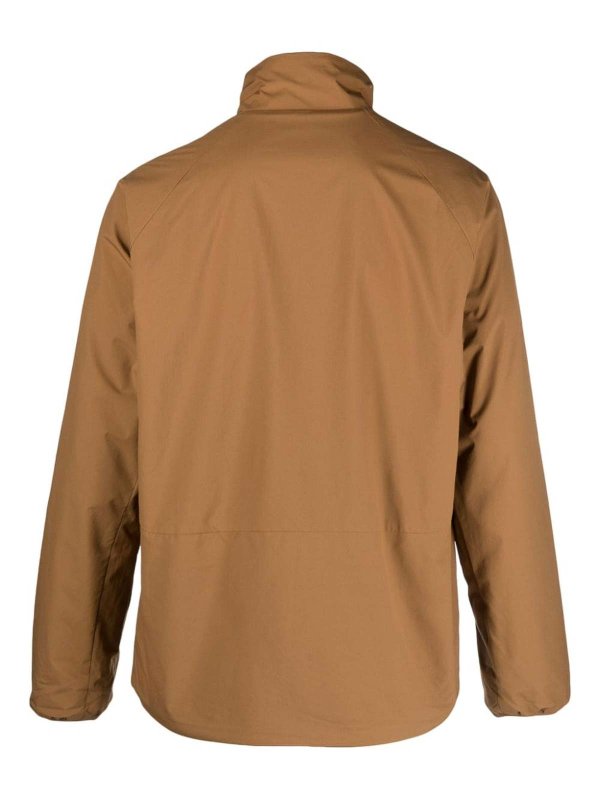 SNOW PEAK: blazers online - Caramel Brownhigh Neck Jacket