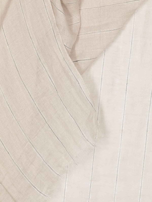 The Best Shops BRUNELLO CUCINELLI: scarves - Threading Striped Scarf