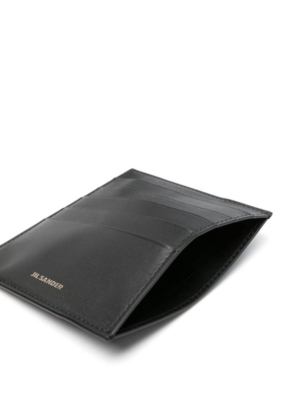 JIL SANDER: wallets & purses online - Leather Vertical Cardholder