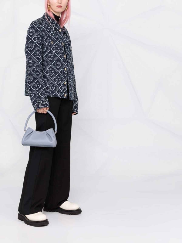 ELLEME: cross body bags online - Deep Blue Small Diple Bag