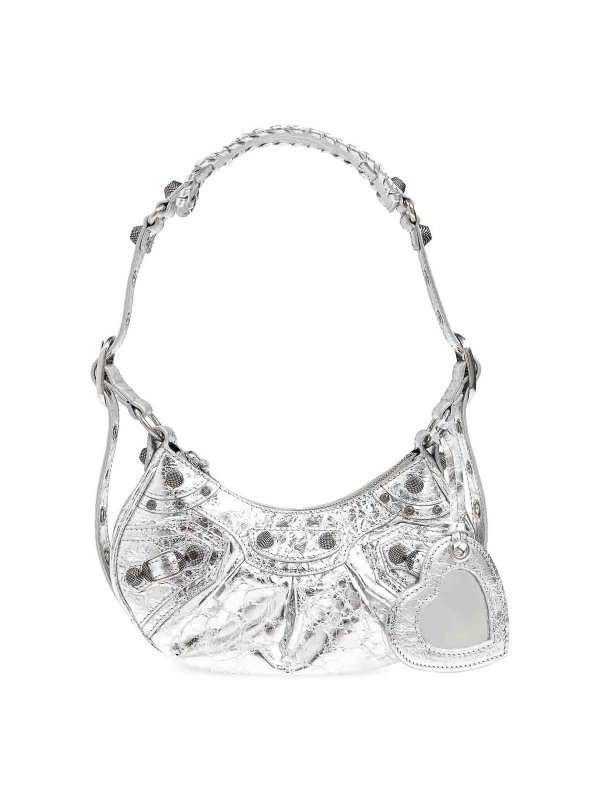 BALENCIAGA: Schultertaschen - Schultertasche - Silber