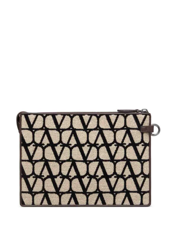 VALENTINO GARAVANI buy online クラッチバッグ - ベージュ