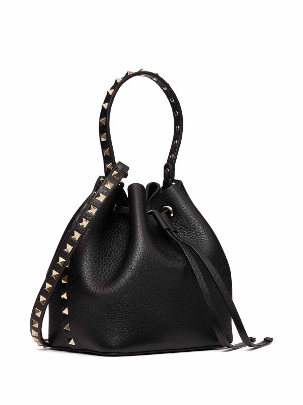 VALENTINO GARAVANI buy online Rockstud Leather Bucket Bag