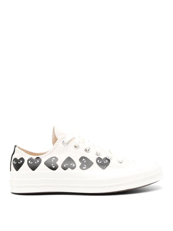 Comme des Garçons Play: Zapatos con cordones - Zapatos Con Cordones - Blanco