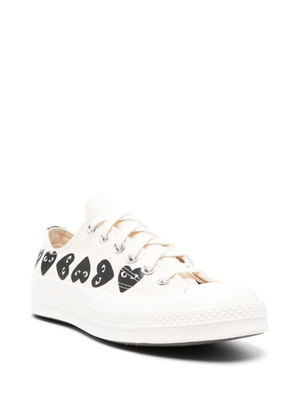 The Best Shops Comme des Garçons Play: Zapatos con cordones - Zapatos Con Cordones - Blanco