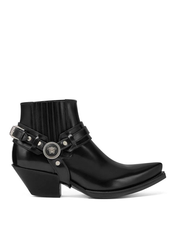 VERSACE: Bottines - Bottines - Blanc