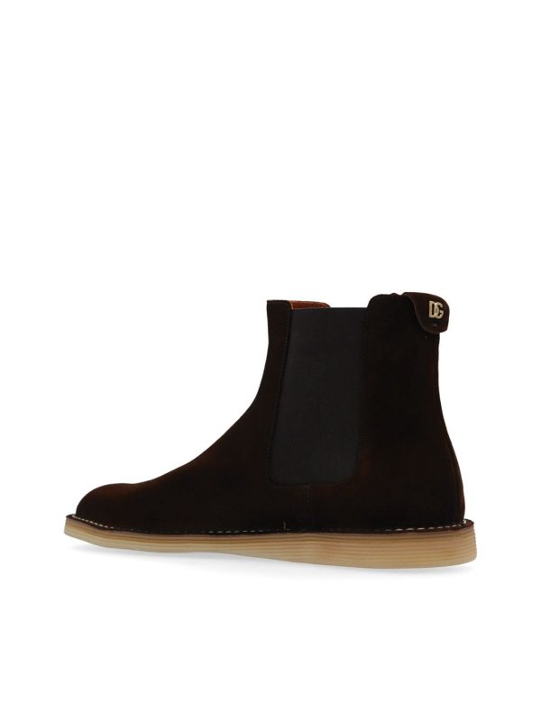DOLCE & GABBANA: boots online - Suede Chelsea Boots