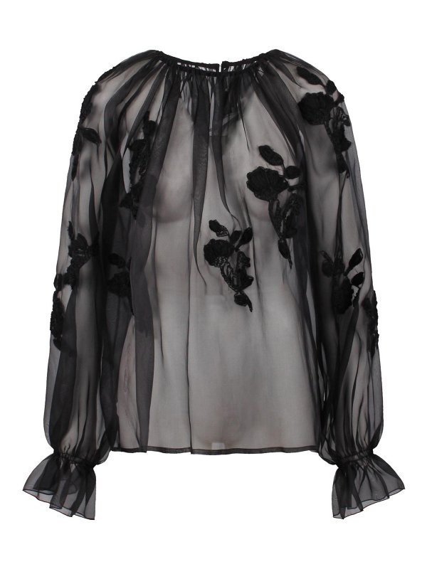 ERMANNO SCERVINO: Blusen - Bluse - Schwarz