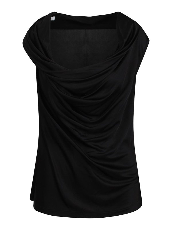 HELMUT LANG: Tops y camisetas sin mangas - Top - Negro