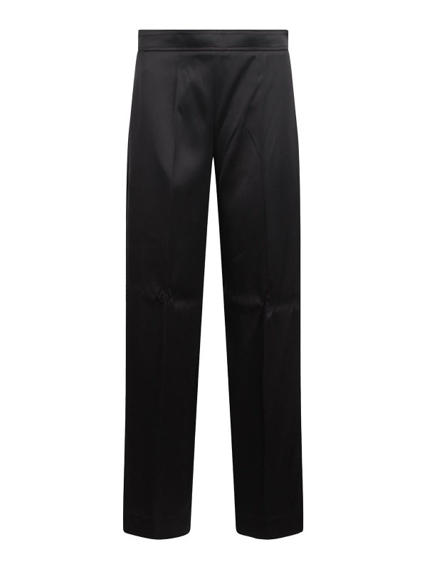 JIL SANDER: casual trousers - Viscose Silk Twill Long Pants
