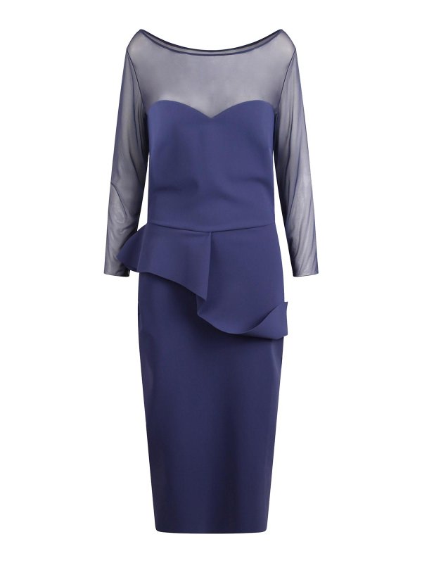 CHIARA BONI LA PETITE ROBE: ニーレングスドレス - 膝丈ドレス - ブルー