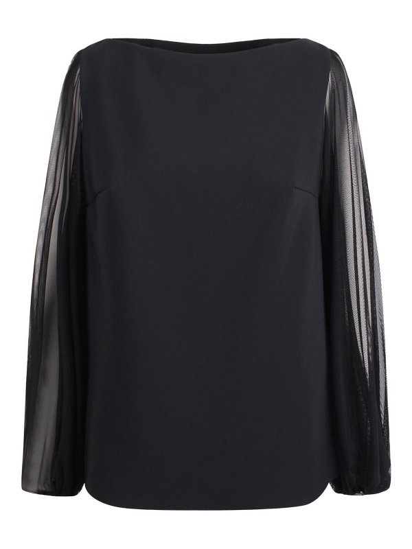 CHIARA BONI LA PETITE ROBE: blouses - Shanti Illusion Blouse