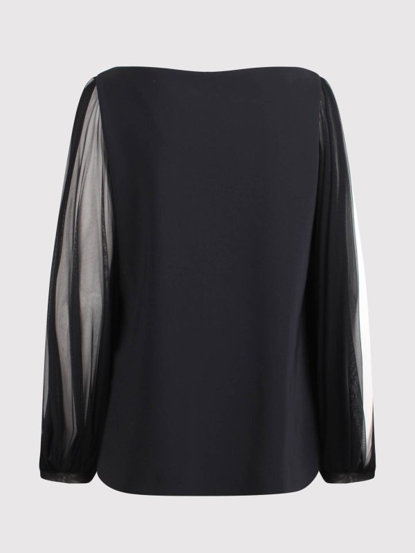 CHIARA BONI LA PETITE ROBE: blouses online - Shanti Illusion Blouse