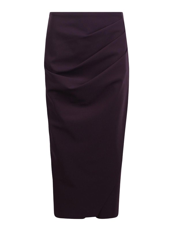 CHIARA BONI LA PETITE ROBE: ニーレングススカート＆ミディ丈 - 膝丈/ミディスカート - 紫