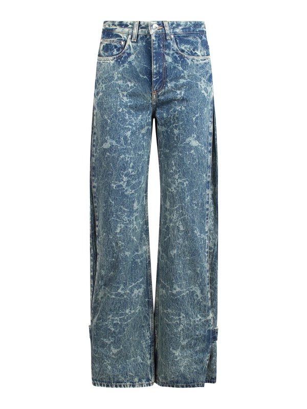 RABANNE: ブーツカットジーンズ - ブーツカットジーンズ - ブルー