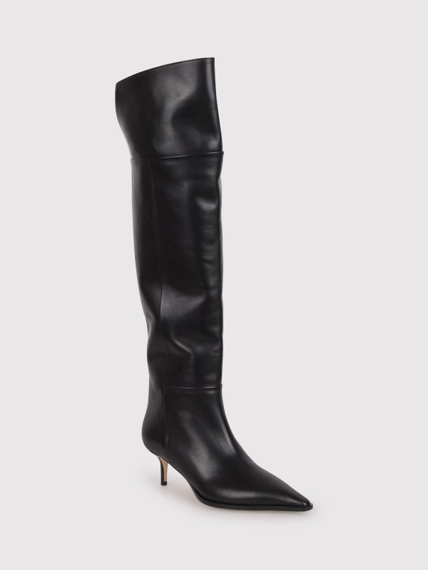 AEYDE: boots online - Zsazsa Low Heel Suede Boots