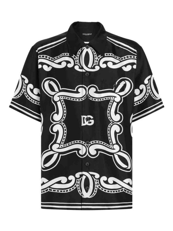 DOLCE & GABBANA: shirts - Shirt Bandana Bca Fdonero