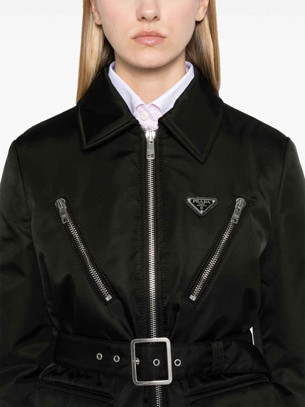 PRADA buy online Triangle-Logo Padded Jacket
