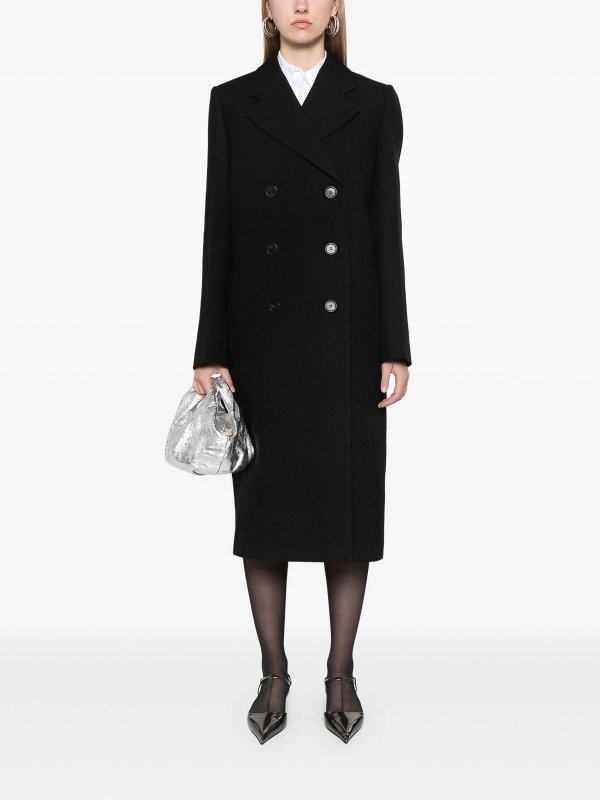 PRADA: short coats online - Virgin Wool Coat