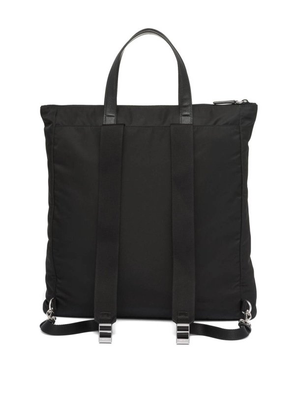 The Best Shops PRADA: cross body bags - Re-Nylon Saffiano-Leather Tote Bag