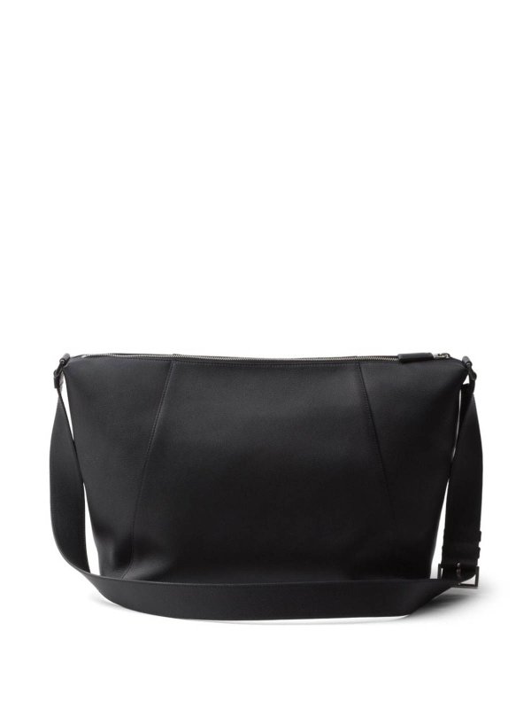 PRADA: cross body bags online - Logo-Stamp Leather Shoulder Bag