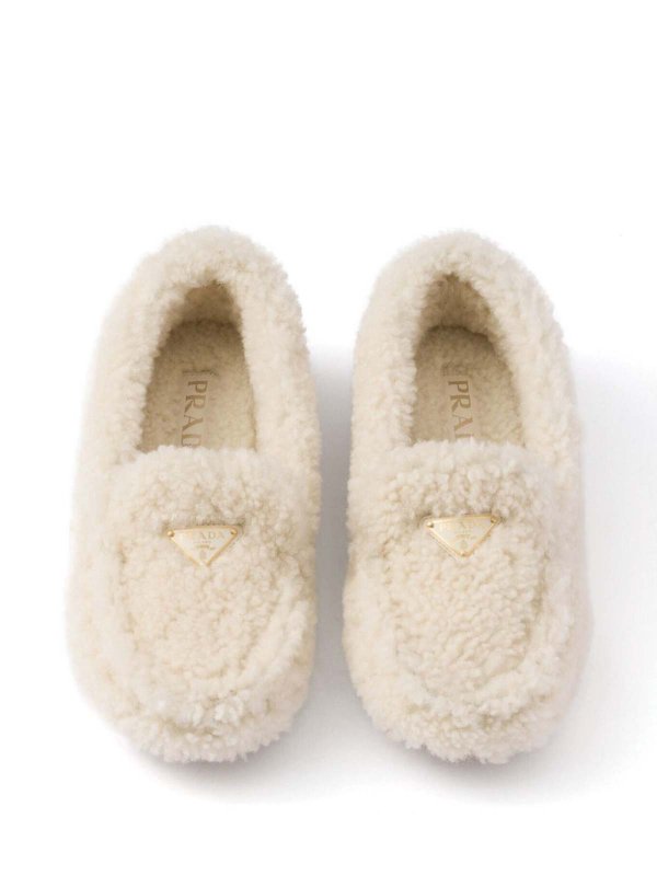 Shearling Driving Shoes shop online: PRADA