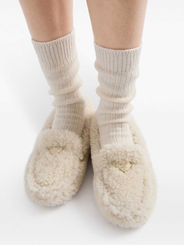 The Best Shops PRADA: Shearling Driving Shoes