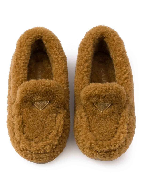 Shearling Driving Shoes shop online: PRADA