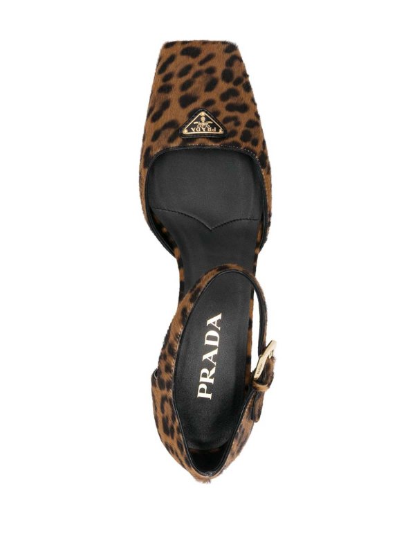 PRADA: court shoes online - 45Mm Triangle-Enamel Pumps