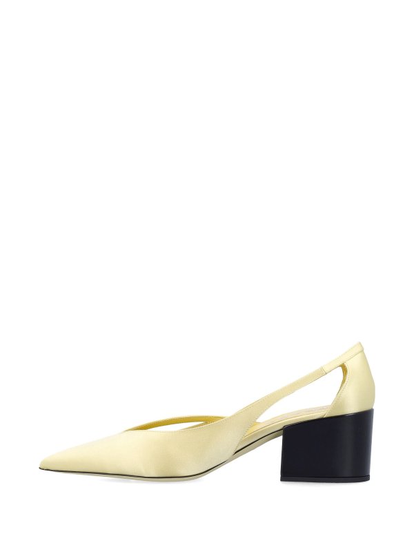 55Mm Satin Cut-Out Pumps shop online: PRADA
