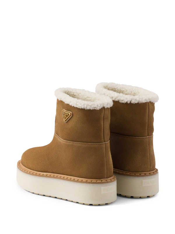 The Best Shops PRADA: ankle boots - Suede Booties