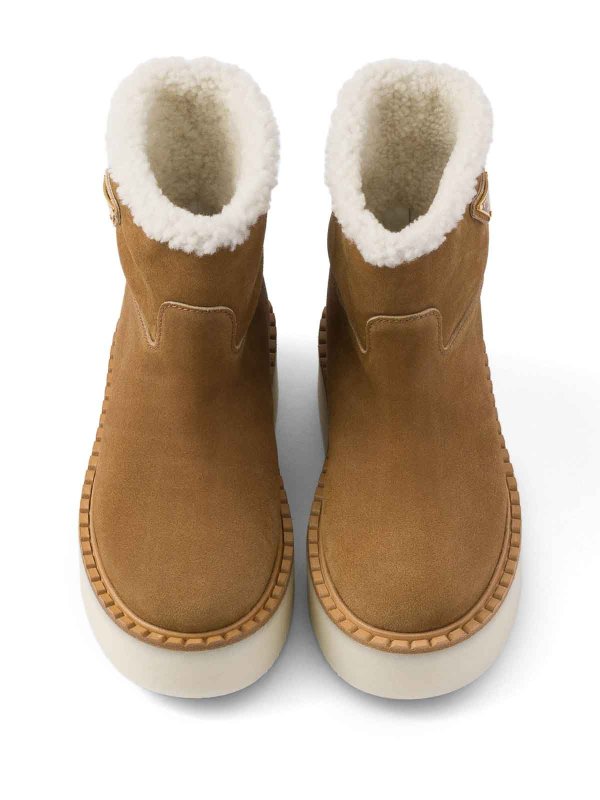 Suede Booties shop online: PRADA